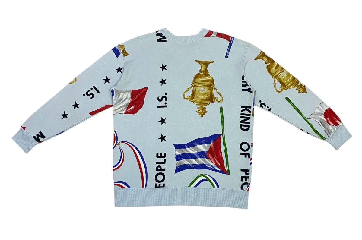 Issey Miyake Rare🔥Vintage Issey Miyake Fullprint Flag Trophy Sweatshirt Size US M / EU 48-50 / 2 - 4 Thumbnail