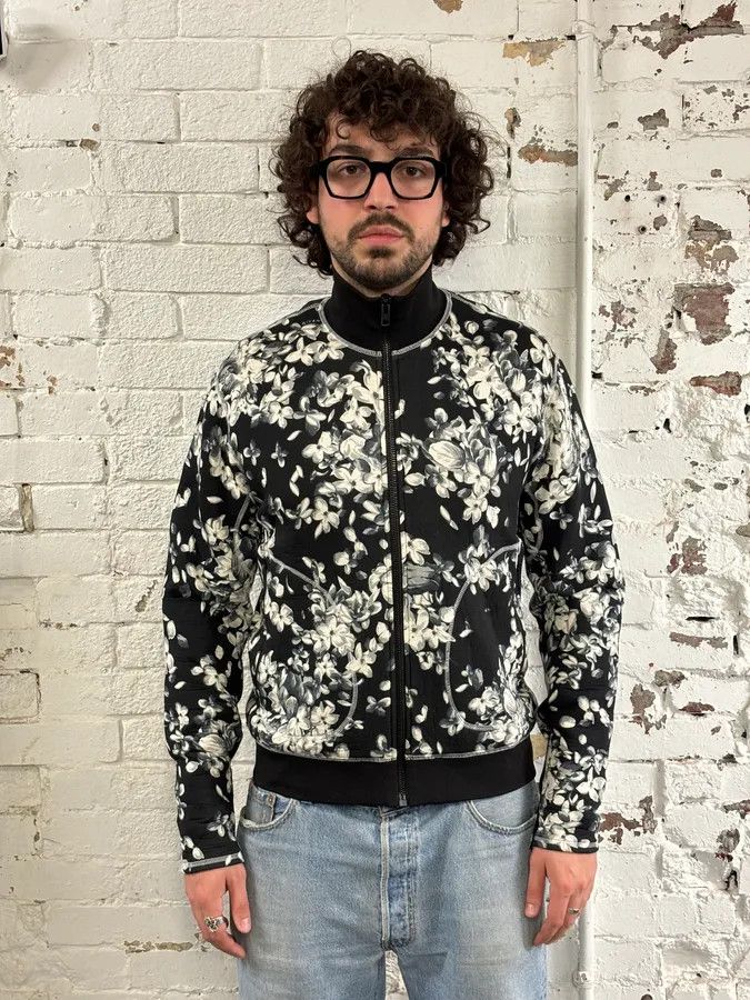 Givenchy SS2018 Givenchy Sample Black Floral Track Jacket Size US M / EU 48-50 / 2 - 2 Thumbnail