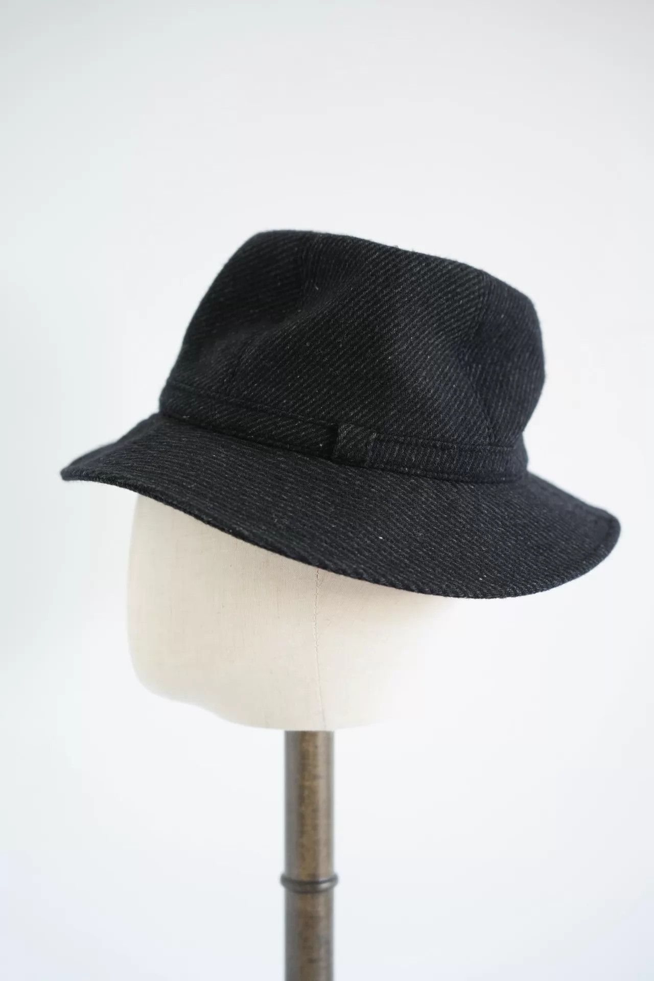 Yohji Yamamoto Yohji Yamamoto 15AW Mens Black Tweed Wool Fedora Size ONE SIZE - 3 Thumbnail