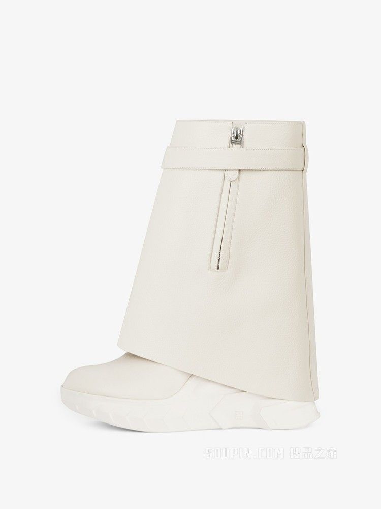Givenchy o1srvl11e0525 Shark Lock Ankle Boots Biker 85mm in Beige Size US 10 / IT 40 - 4 Thumbnail