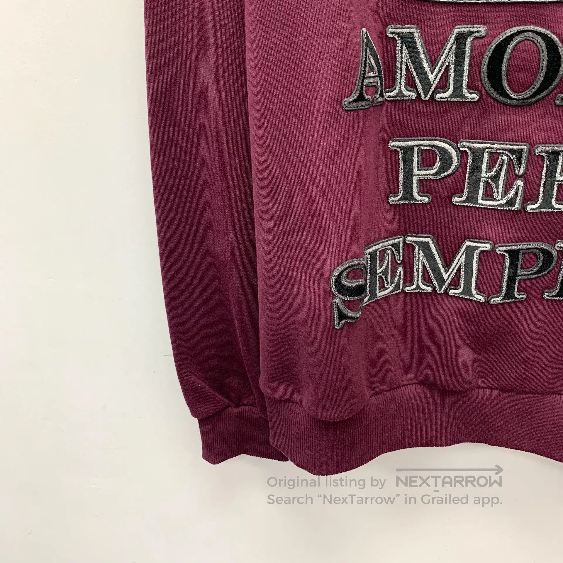 Dolce & Gabbana Dolce Gabbana Burgundy Crown Embroidered Cotton Round Neck Size US S / EU 44-46 / 1 - 4 Thumbnail
