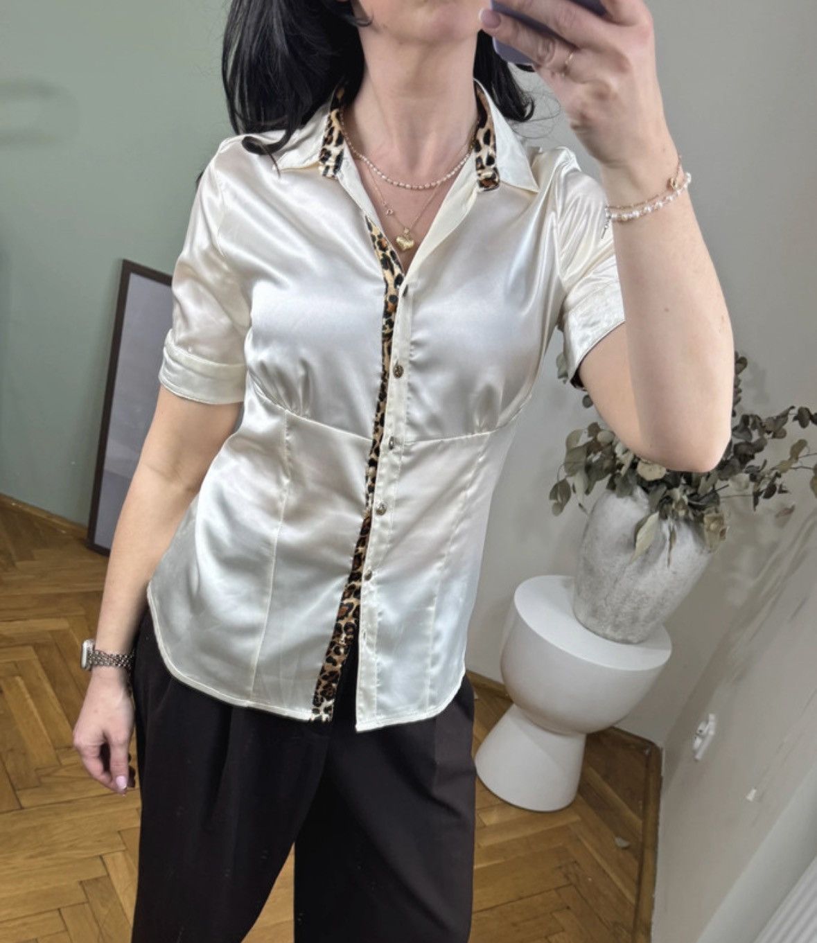 Roberto Cavalli Roberto Cavalli satin blouse Size M / US 6-8 / IT 42-44 - 1 Thumbnail