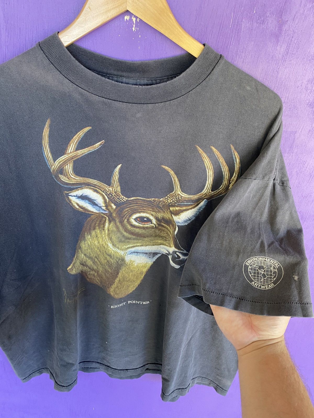 Other Vintage 90s faded 8 point deer nature tee Size US XL / EU 56 / 4 - 3 Thumbnail