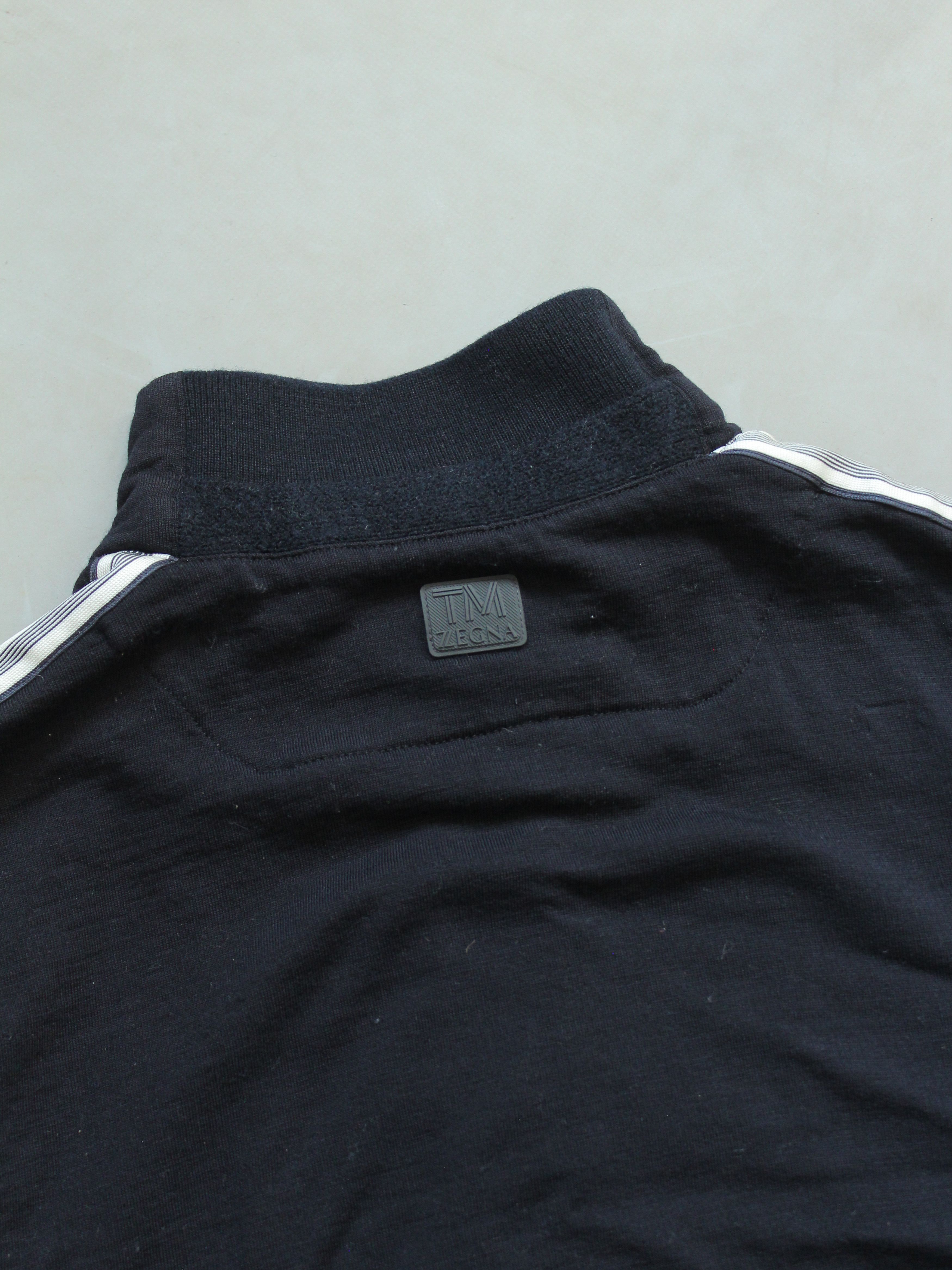Ermenegildo Zegna × Z Zegna Tech Merino Zegna Zip Wool Jacket S-M Navy Blue Size US M / EU 48-50 / 2 - 14 Thumbnail