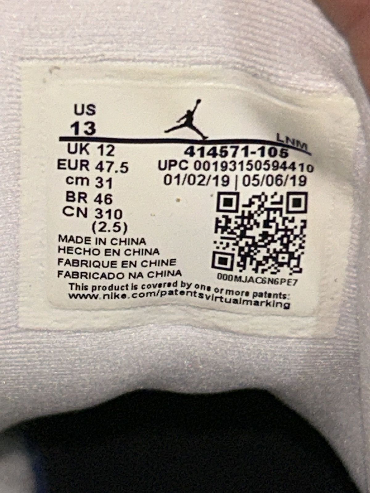 Jordan Brand Jordan 13 Retro Lakers 414571-105 size 13 VNDS Size US 13 / EU 46 - 10 Thumbnail