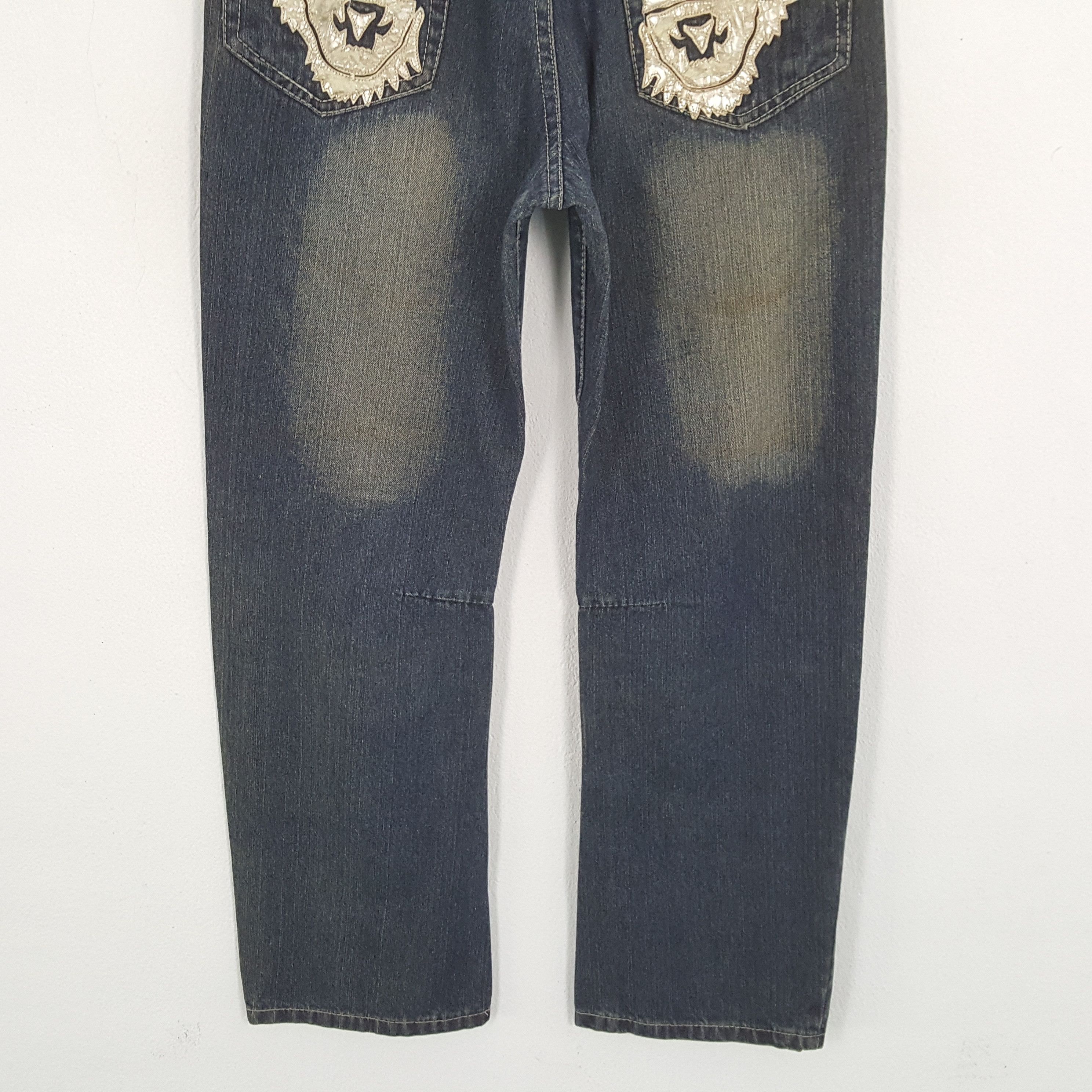 Christian Audigier × Ed Hardy × Vintage ED HARDY Designer Brand Fashion Style Custom Art Jeans Size US 30 / EU 46 - 6 Thumbnail