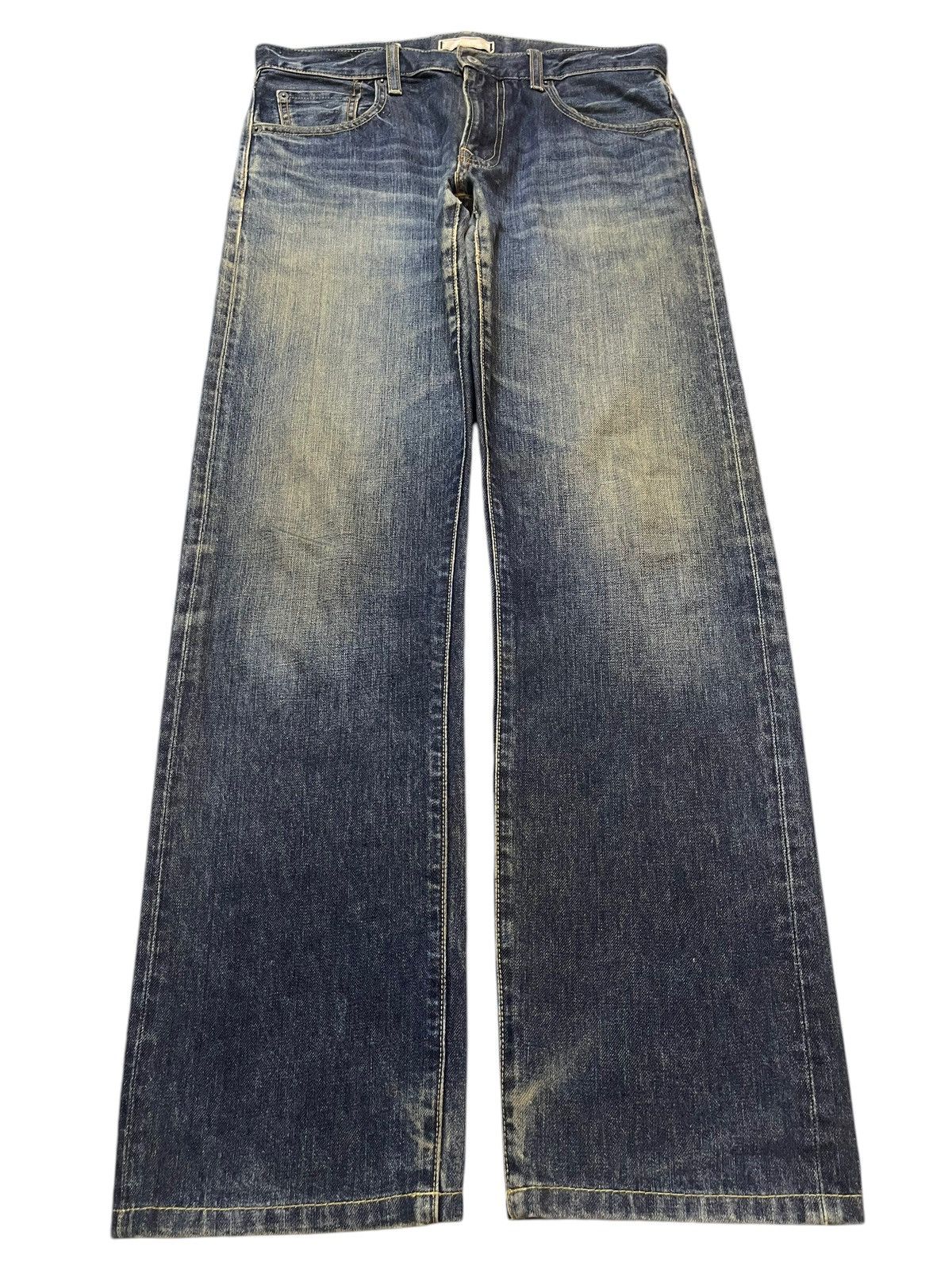 Uniqlo Vintage Japanese Uniqlo Mud Faded Wash Style Jeans Size US 31 - 1 Thumbnail