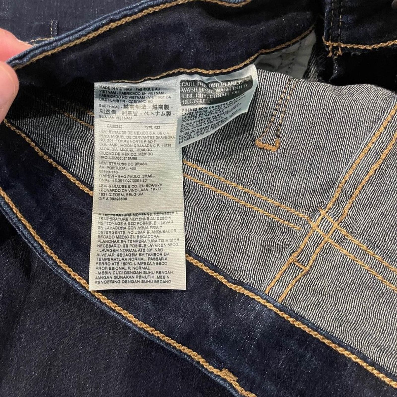 Levi's LEVI STRAUSS Mid-Rise Skinny Jean Denim Women’s W27 L30 Size 27" / US 4 / IT 40 - 6 Thumbnail