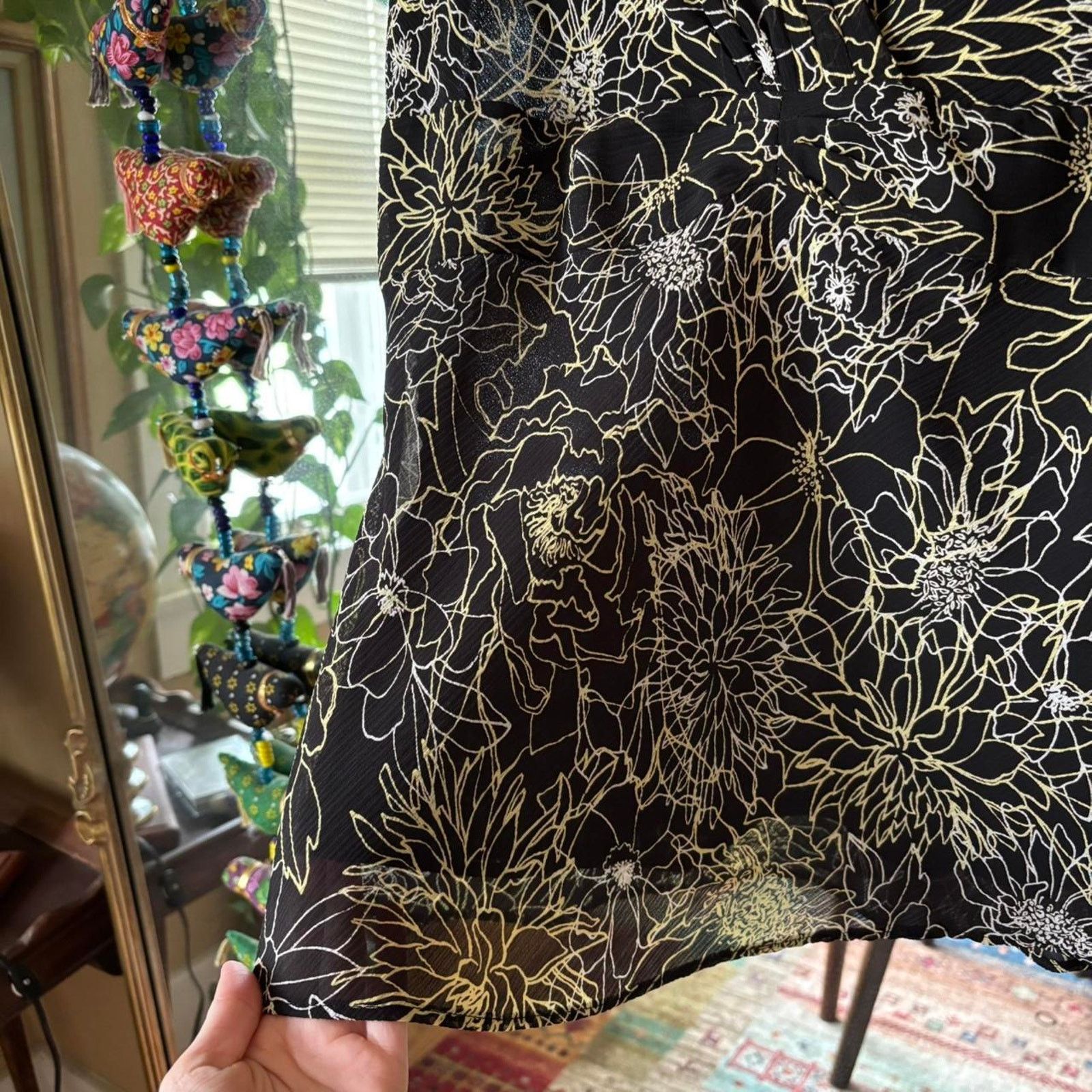 Vintage Vintage Casual Corner Annex Floral Sleeveless Blouse Medium Size M / US 6-8 / IT 42-44 - 4 Thumbnail