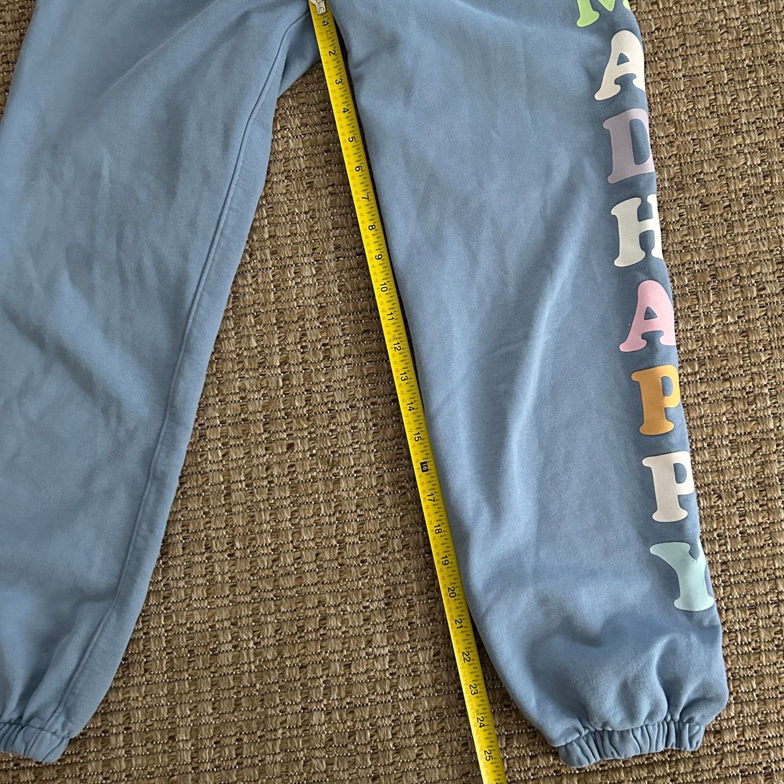 Madhappy Madhappy French Terry Sweatpants – Blue Pastel Logo XS Size 24" / US 00 / IT 34 - 5 Thumbnail