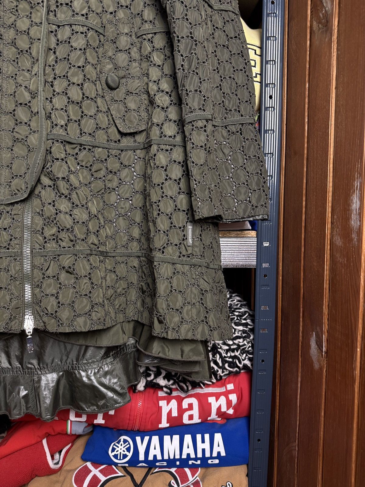 Moncler Moncler Ladies Trench Coat Crazy Pattern Size L / US 10 / IT 46 - 5 Thumbnail