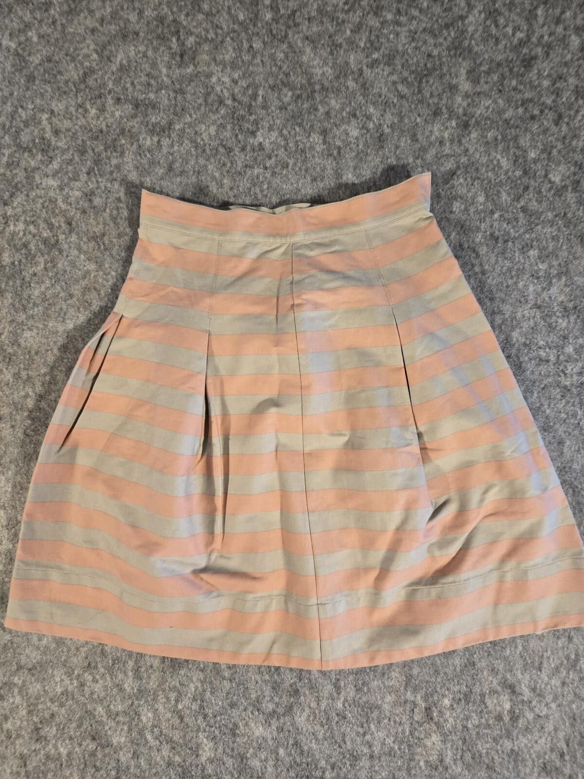 Other Anthropologie Calter Sweet Life Striped Pleated Skirt Preppy Size 28" / US 6 / IT 42 - 2 Thumbnail