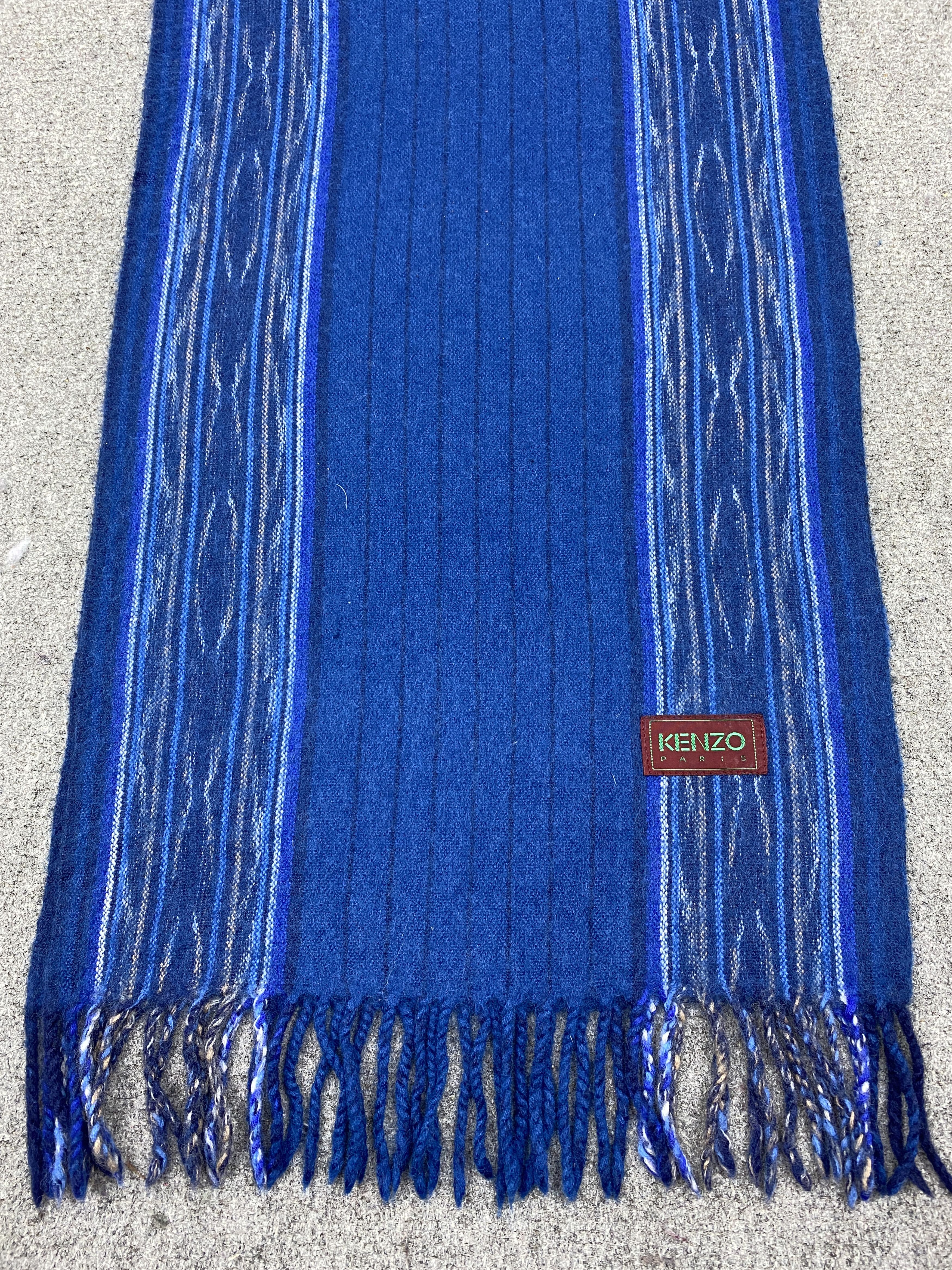 Kenzo Kenzo Wool Scarf Muffler Neckwear SC0316 Size ONE SIZE - 6 Thumbnail