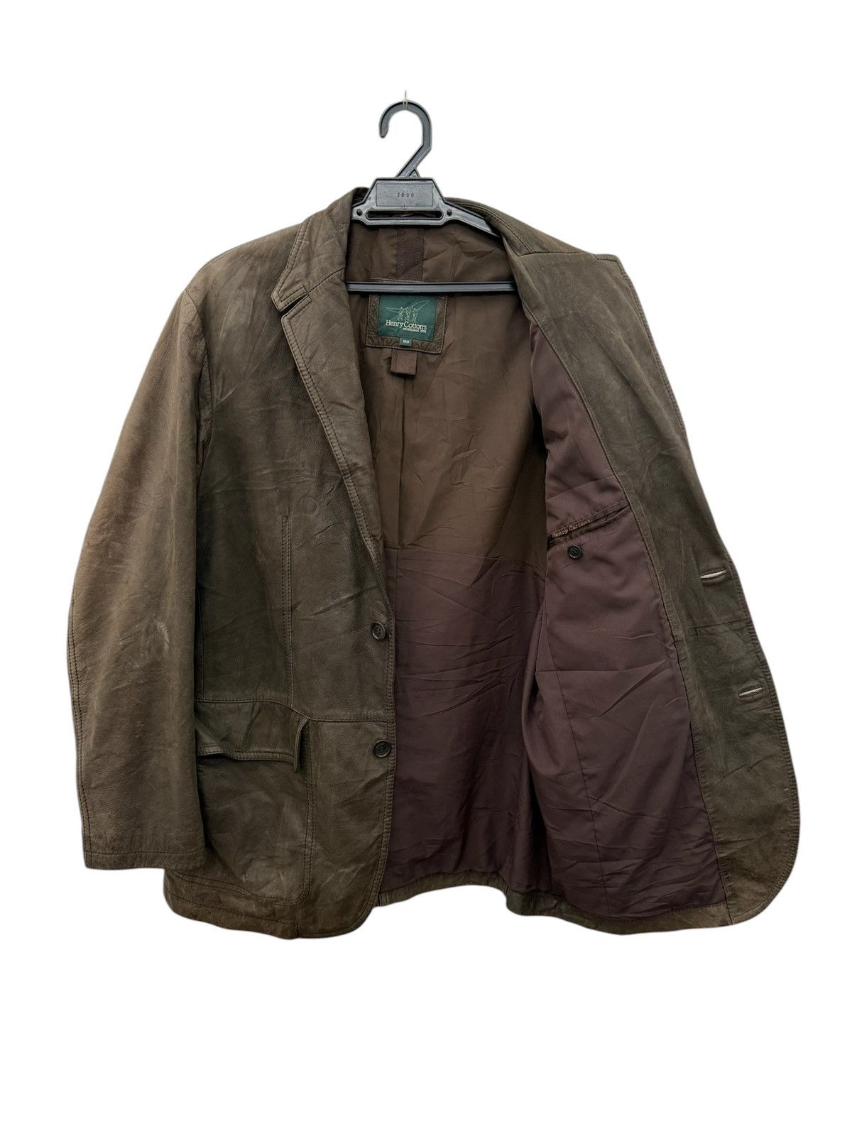 Genuine Leather × Henry Cotton's HENRY COTTON CASUAL JACKET SOFT LEATHER Size US M / EU 48-50 / 2 - 7 Thumbnail