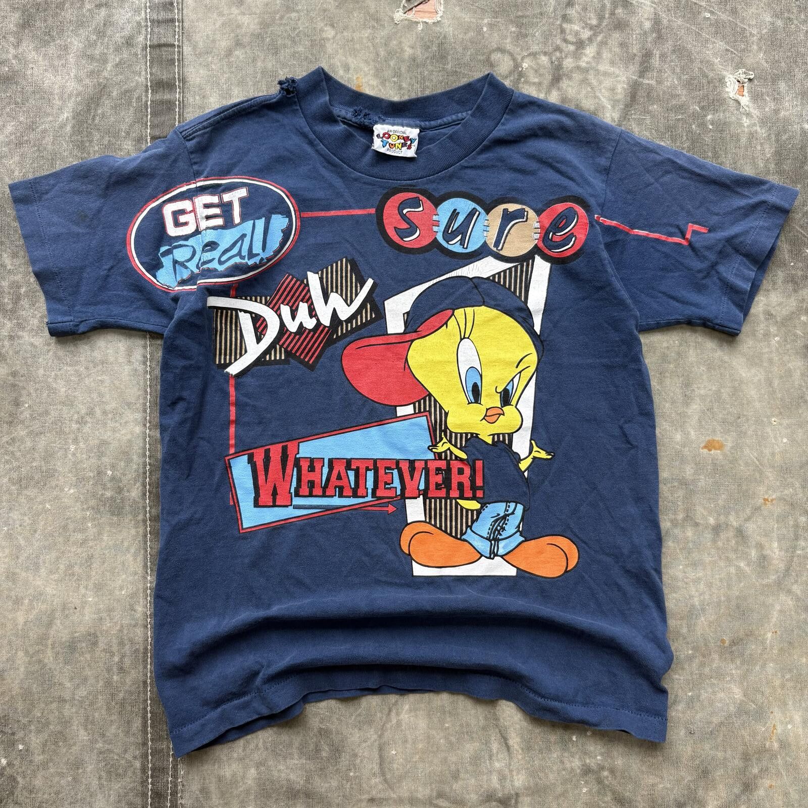 Vintage Vintage 90s Tweety Bird Looney Tunes Sarcastic Funny Shirt Size S / US 4 / IT 40 - 1 Thumbnail