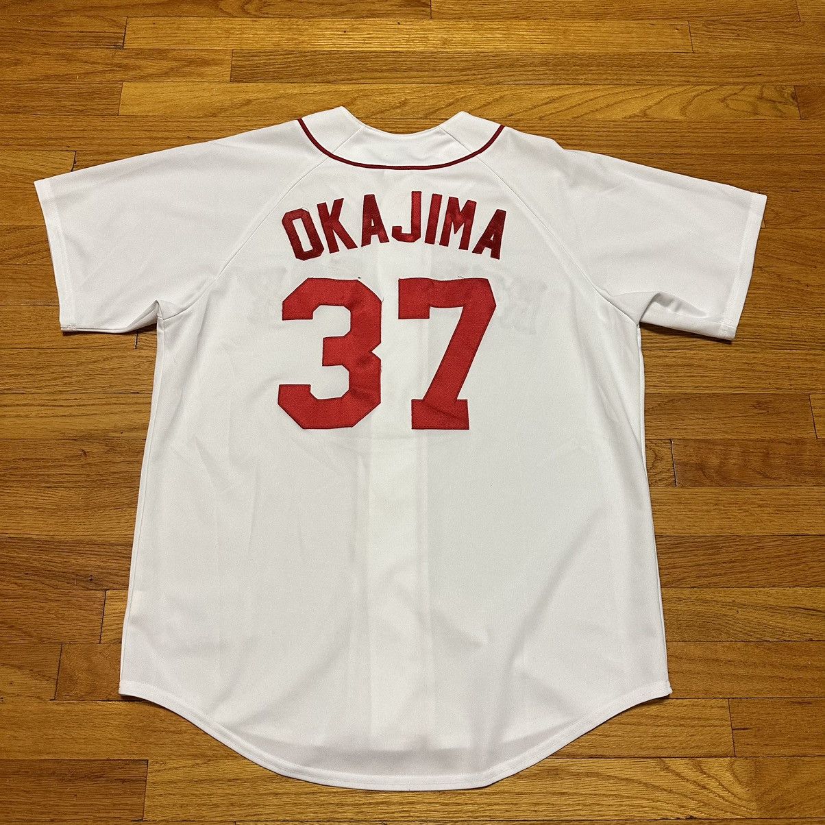 Boston Red Sox Hideki Okajima #37 Authentic Grey Jersey Majestic NWT 48 813