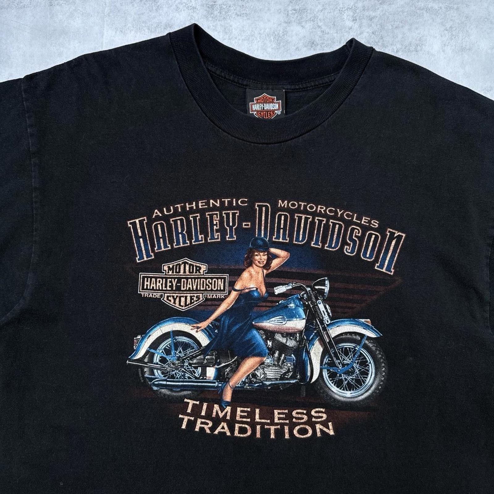 Harley Davidson Y2K Harley Davidson 00s Ibiza Spain Motorcycle T shirt Size US XL / EU 56 / 4 - 3 Thumbnail