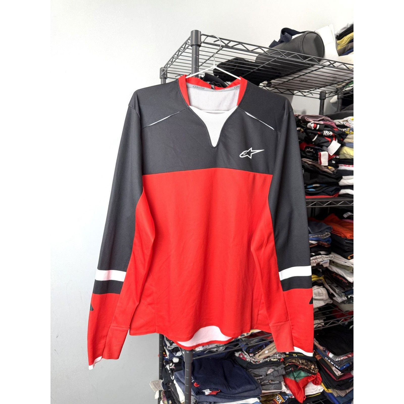 バイクウェア・装備 Alpinestars Racing Jersey 90s Alpinestars Vintage 90s Alpinestars Racing Ahead Motocross Shirt