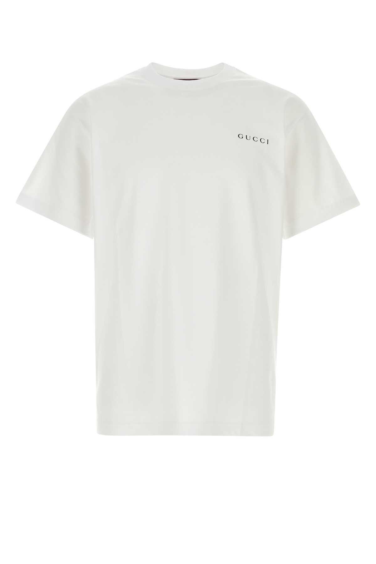 Gucci White Cotton Oversize T-Shirt Size US XS / EU 42 / 0 - 1 Thumbnail