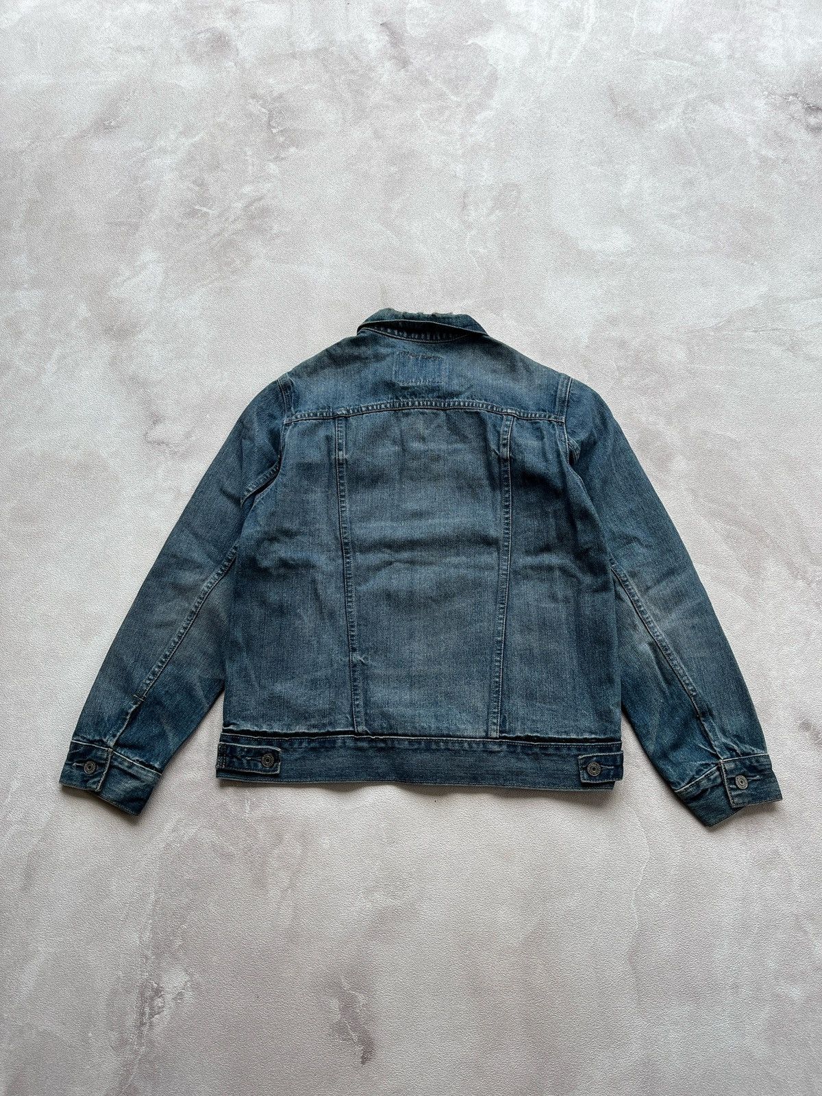 Levi's 00's Levis Trucker Blue Wash Size US L / EU 52-54 / 3 - 3 Thumbnail