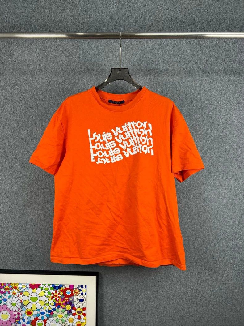 Louis Vuitton Orange Logo Knit Short Sleeve - dmc