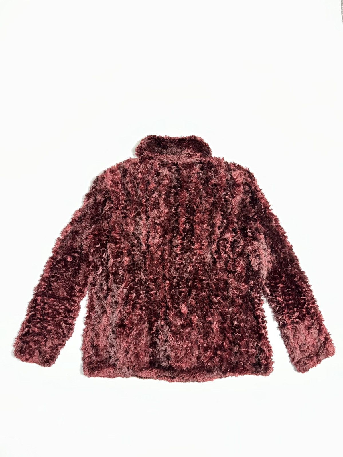 If Six Was Nine Paula Lishman Handmade Knit Fur Jacket Size M / US 6-8 / IT 42-44 - 8 Thumbnail