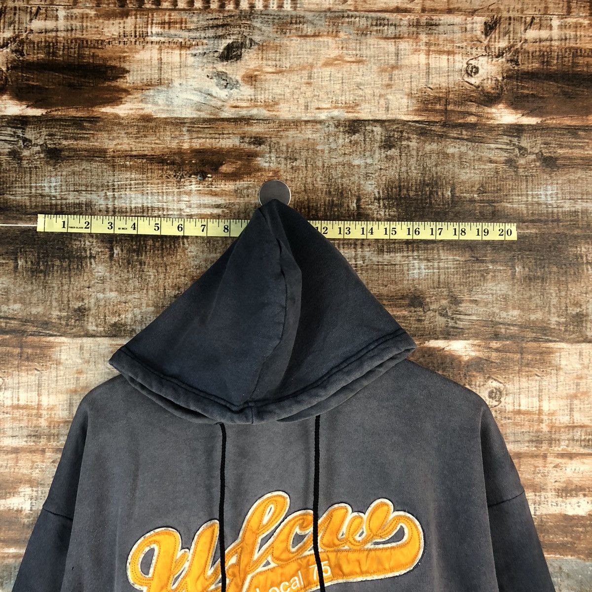 Vintage UFCW faded Grey Hoodie #A1388 Size US L / EU 52-54 / 3 - 4 Thumbnail