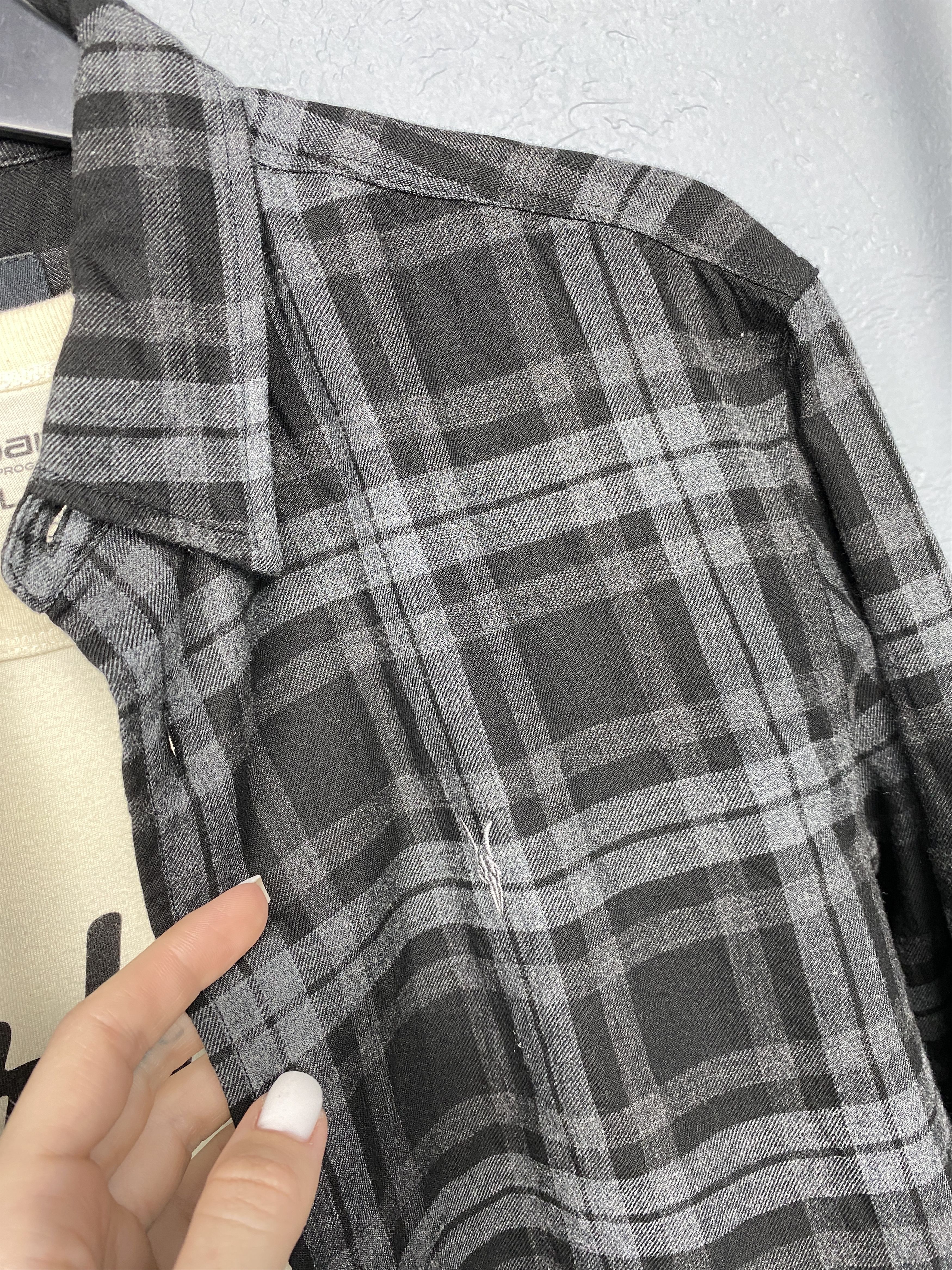 Allsaints Allsaints Vintage Mens Cortland Flannel Plaid Shirt Size US S / EU 44-46 / 1 - 3 Thumbnail