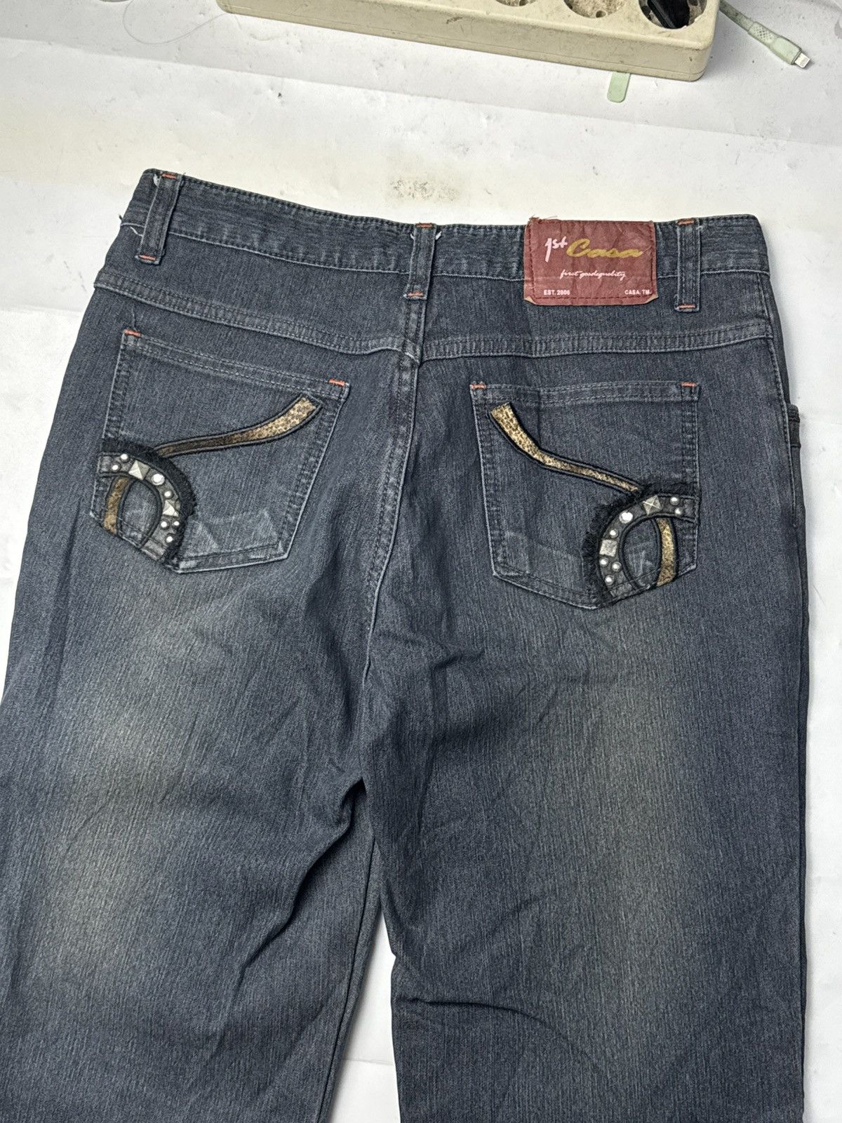 If Six Was Nine Flare Japanese Denim Casa Jeans Styled Size US 29 - 4 Thumbnail