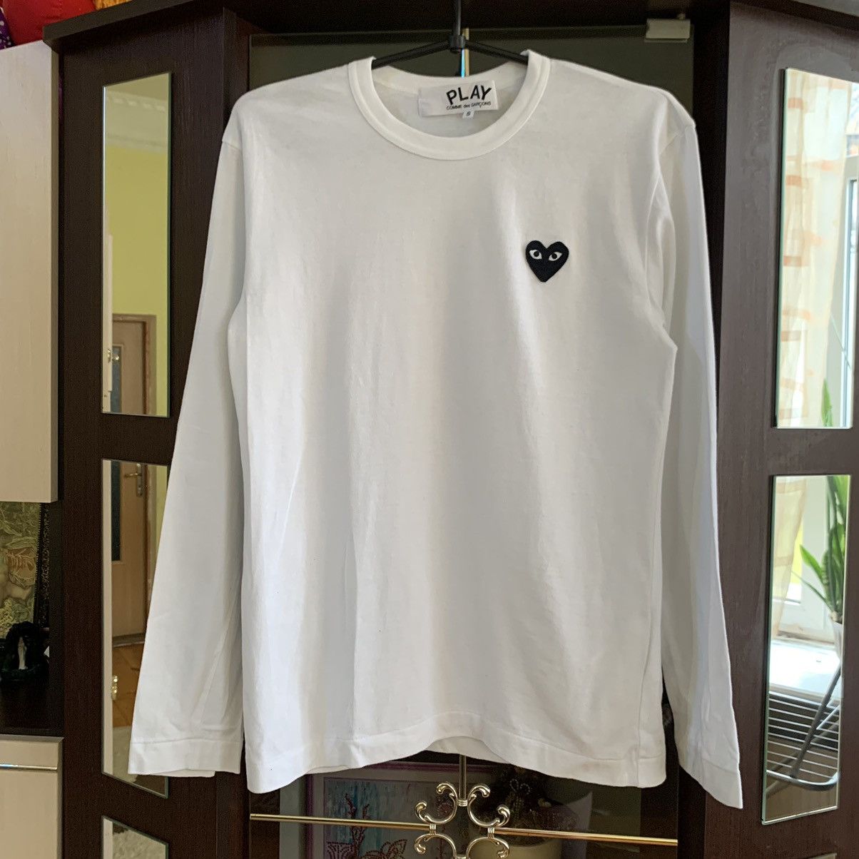 Comme des Garcons Play Comme Des Garcons White Longsleeve S Size US S / EU 44-46 / 1 - 1 Thumbnail