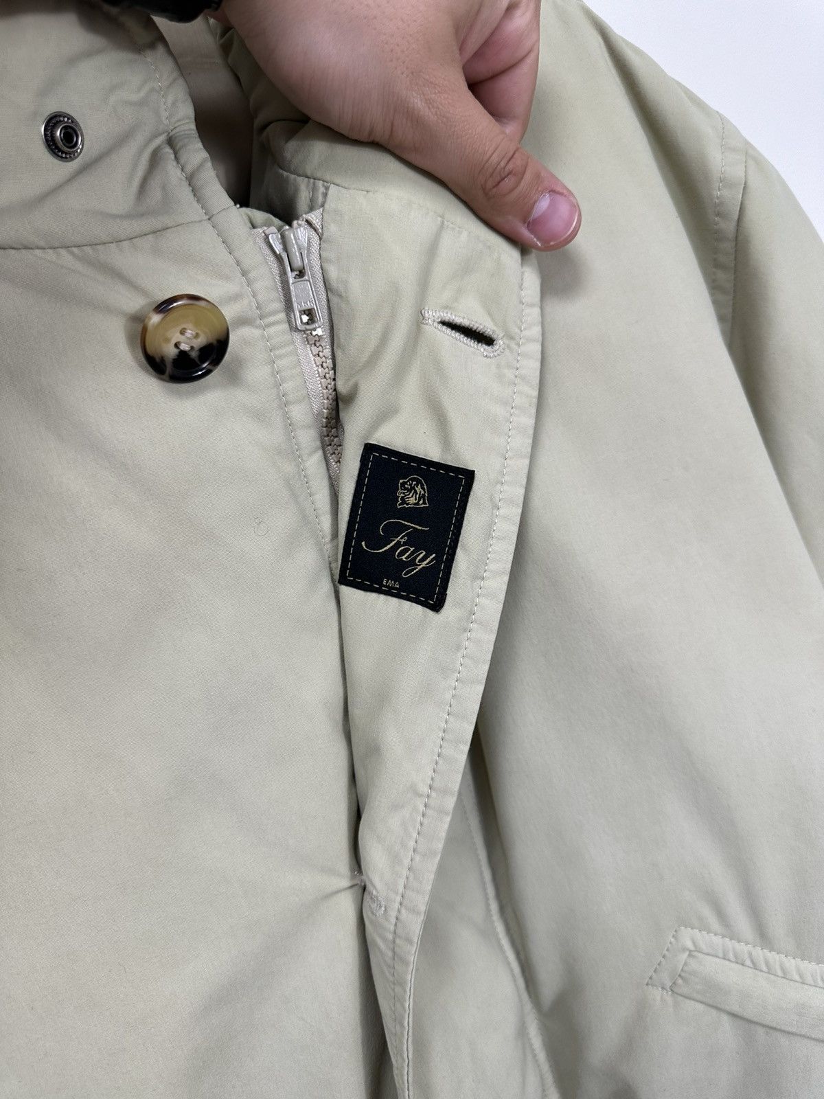 Fay Fay Stadium Beige Luxury Limited Down Jacket Coat Size US L / EU 52-54 / 3 - 10 Thumbnail