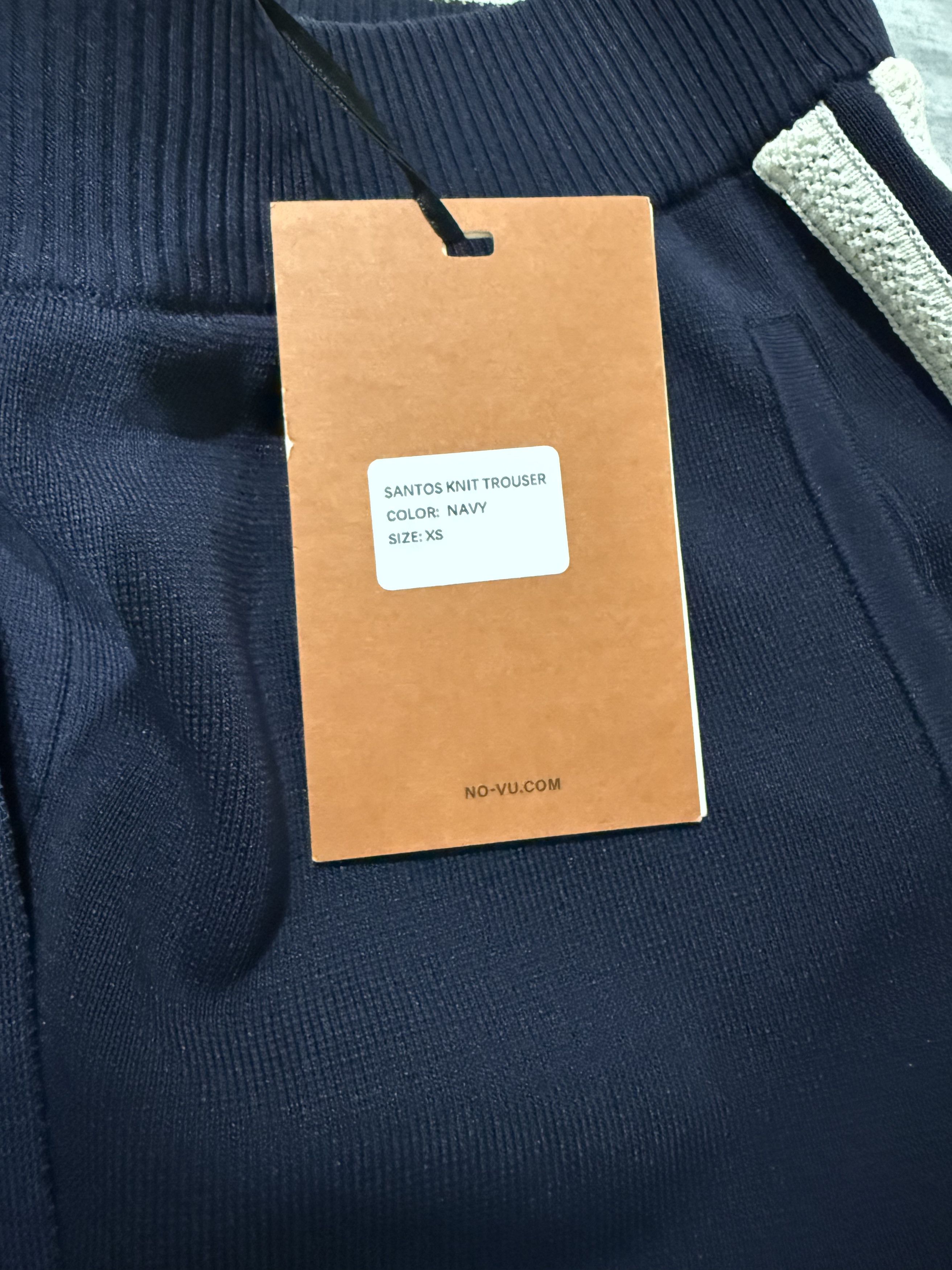 Other Novu Santos Knit Trouser Navy Size US 28 / EU 44 - 4 Thumbnail