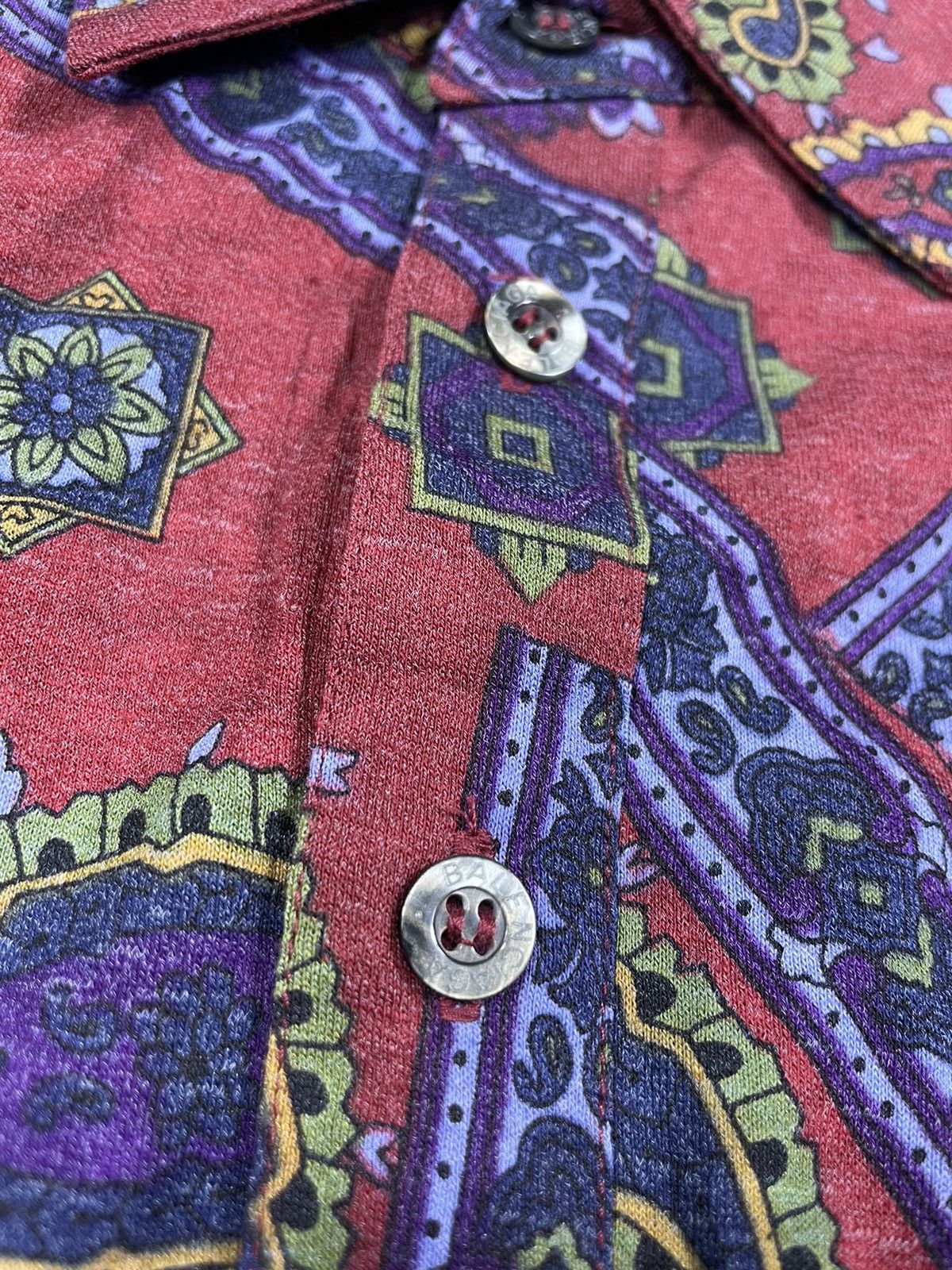 Balenciaga Rare Vintage Balenciaga bandana Polo Shirts Longsleeve Size US M / EU 48-50 / 2 - 6 Thumbnail