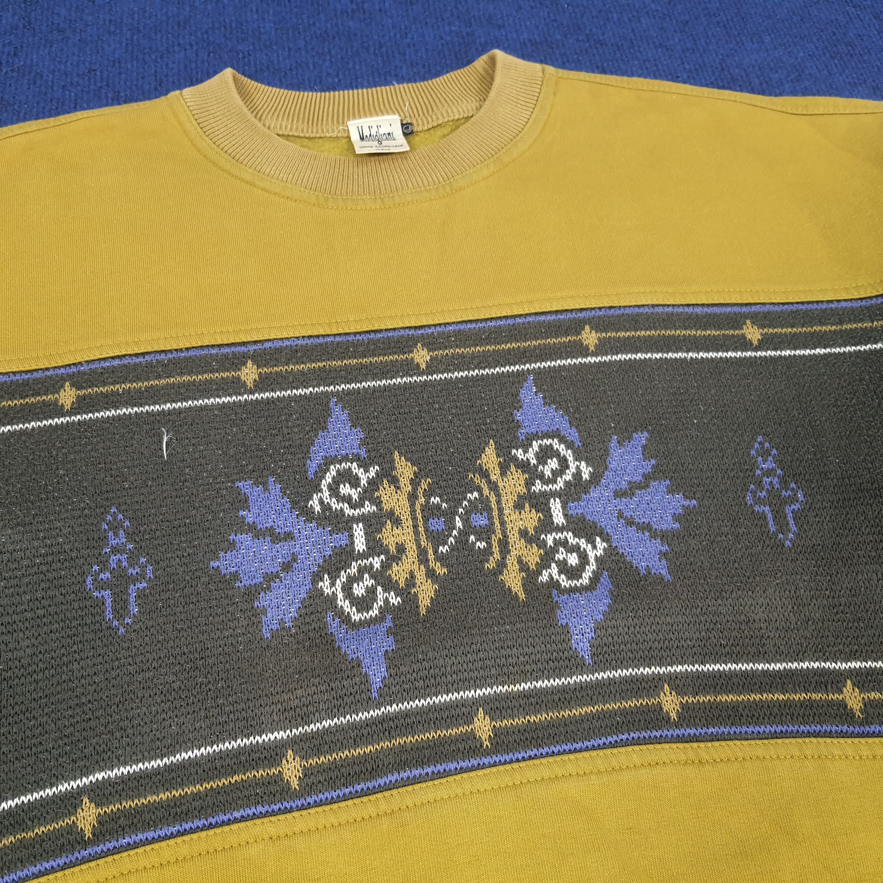 Vintage Vintage Modigliani Italian Designer Sweatshirts Size US L / EU 52-54 / 3 - 2 Thumbnail