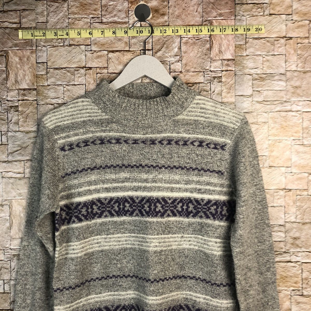 Homespun Knitwear × Japanese Brand Mocha Giene Grey Knitwear #A909 Size S / US 4 / IT 40 - 2 Thumbnail