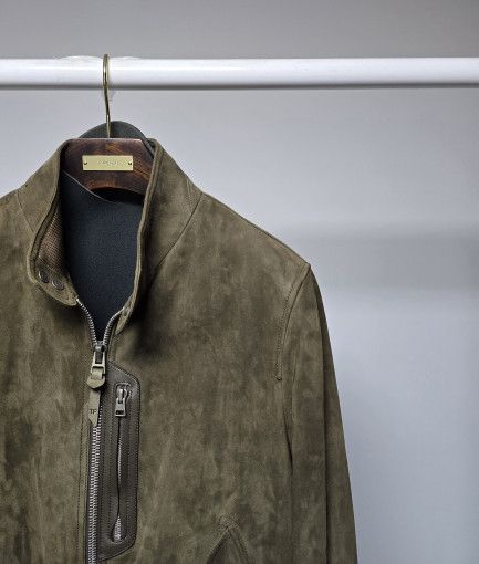 Tom Ford o1sm1stk0824 Suede Zip-up Jacket in Brown Size US L / EU 52-54 / 3 - 2 Thumbnail