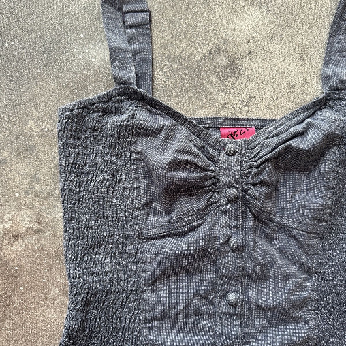 Hysteric Glamour 2000’s Aesthetic Y2K Glam Sexy Corset Crop Top Size M / US 6-8 / IT 42-44 - 3 Thumbnail