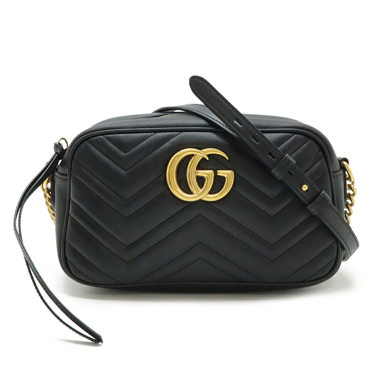 Gucci Gucci Gucci GG Marmont Leather Shoulder Bag Leather Shoulder Bag 447632 DUTY FREE for USA Size ONE SIZE - 1 Thumbnail