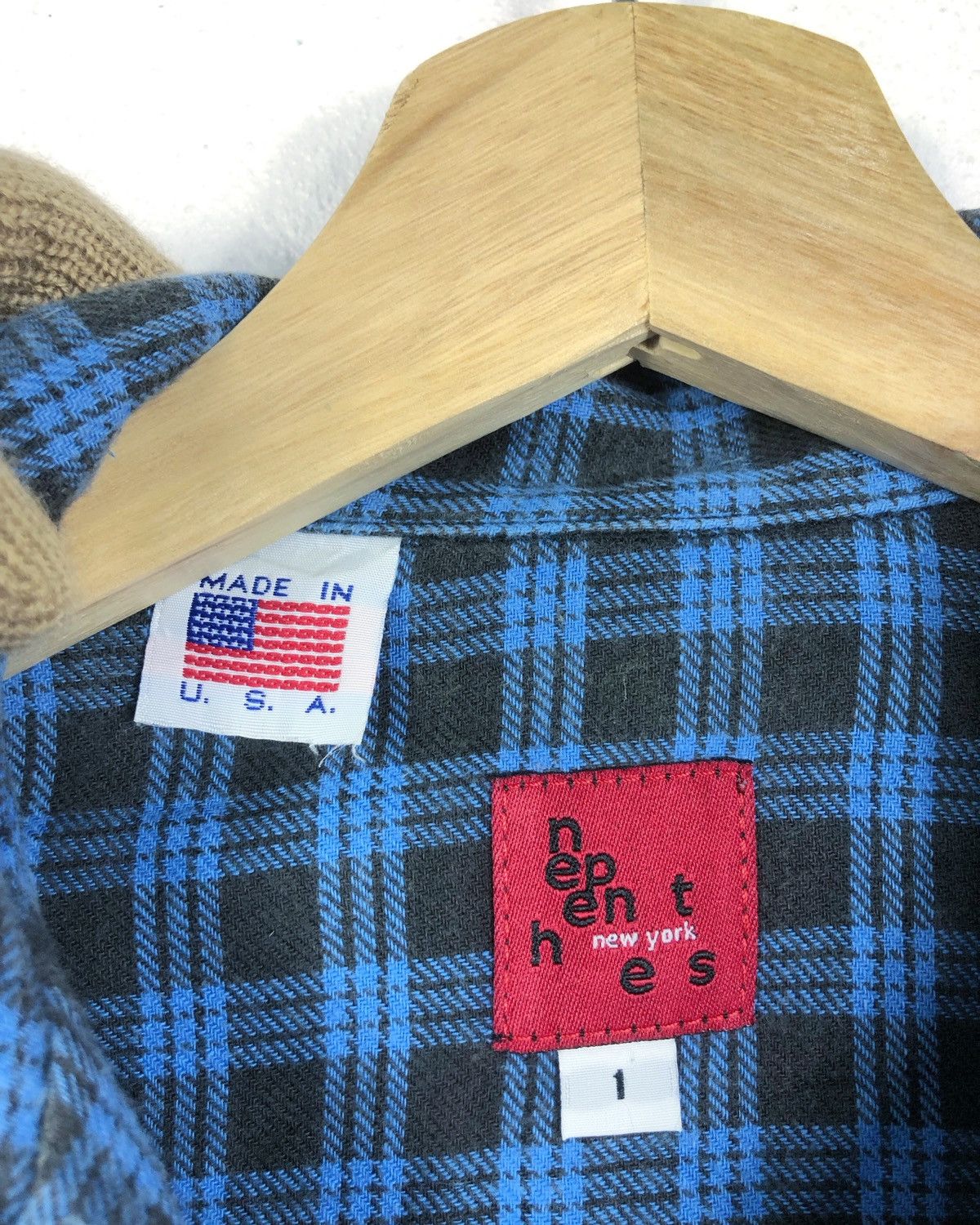 Nepenthes Rare Nepenthes New York Button Ups Flannel Shirt Made in USA Size XS / US 0-2 / IT 36-38 - 8 Thumbnail