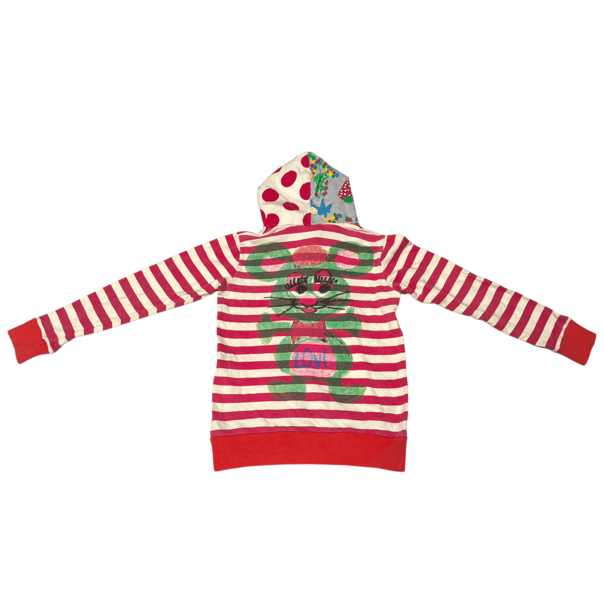 Grand Slam Love Revolution Grand Slam Strawberry Patch Hoodie Harajuku Size XS / US 0-2 / IT 36-38 - 2 Thumbnail