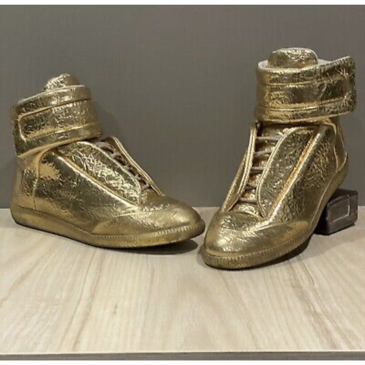 Maison Margiela Maison Margiela Metallic Gold Cracked Future High Size US 10 / EU 43 - 7 Thumbnail