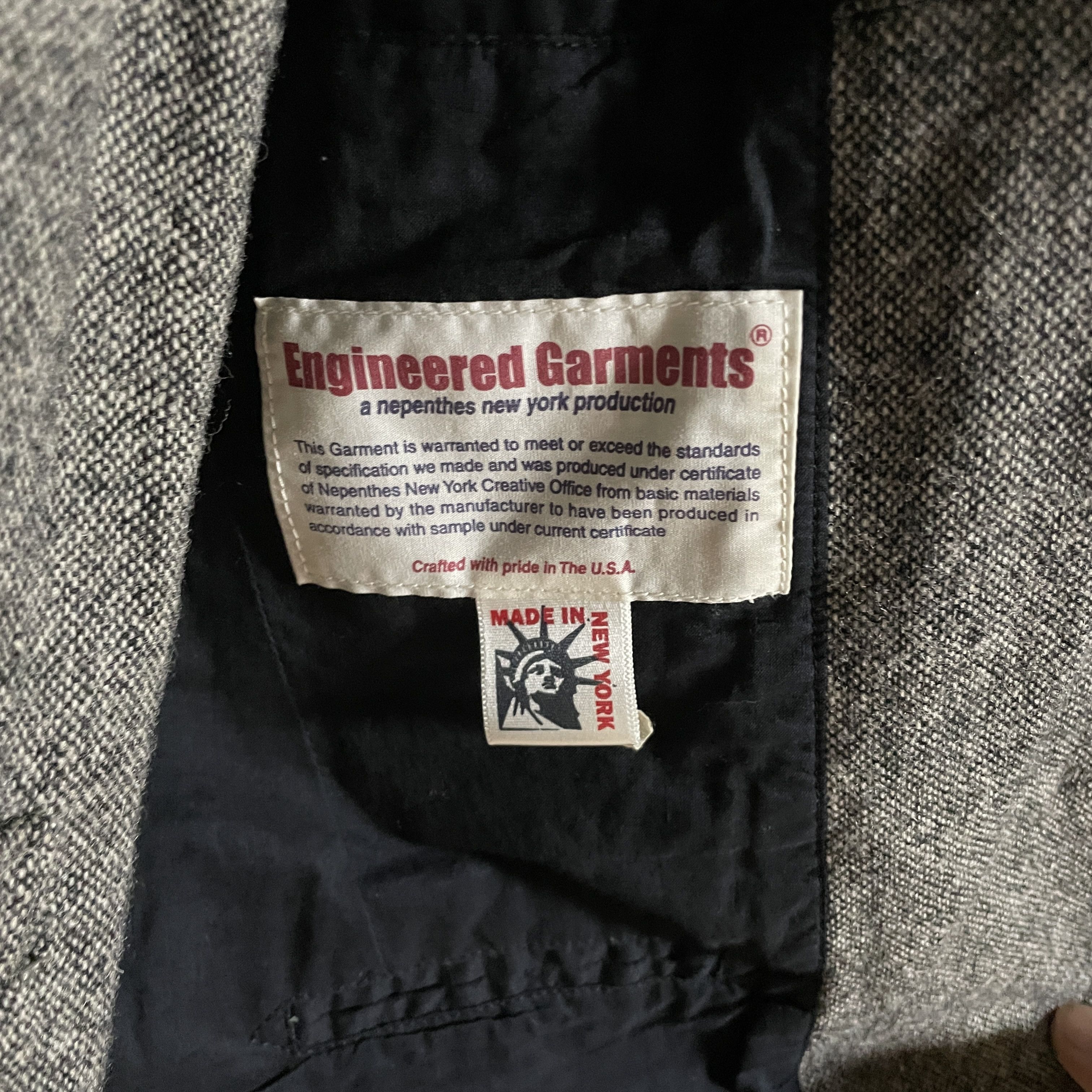 Engineered Garments Engineered Garments Hompespun wool Jacket Vest setup Size 34R - 7 Thumbnail