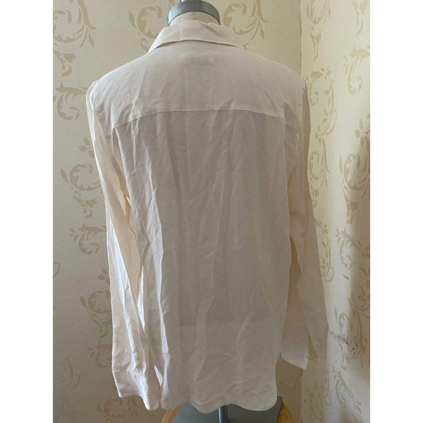 Equipment Equipment 100% Silk Ivory Ladies Large Size L / US 10 / IT 46 - 3 Thumbnail