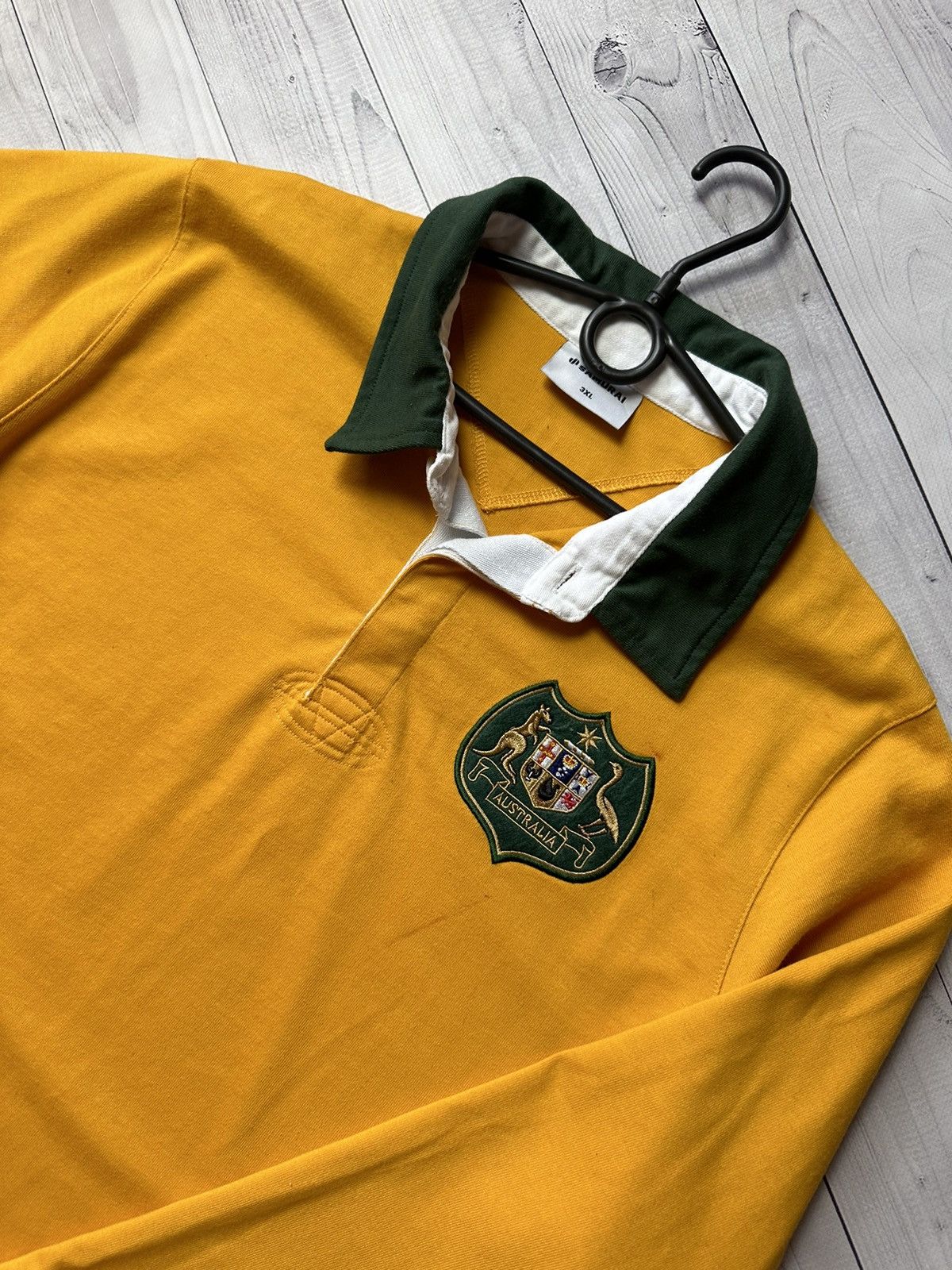 Vintage Vintage Australia rugby jersey size XXL yellow logo Size US XXL / EU 58 / 5 - 4 Thumbnail