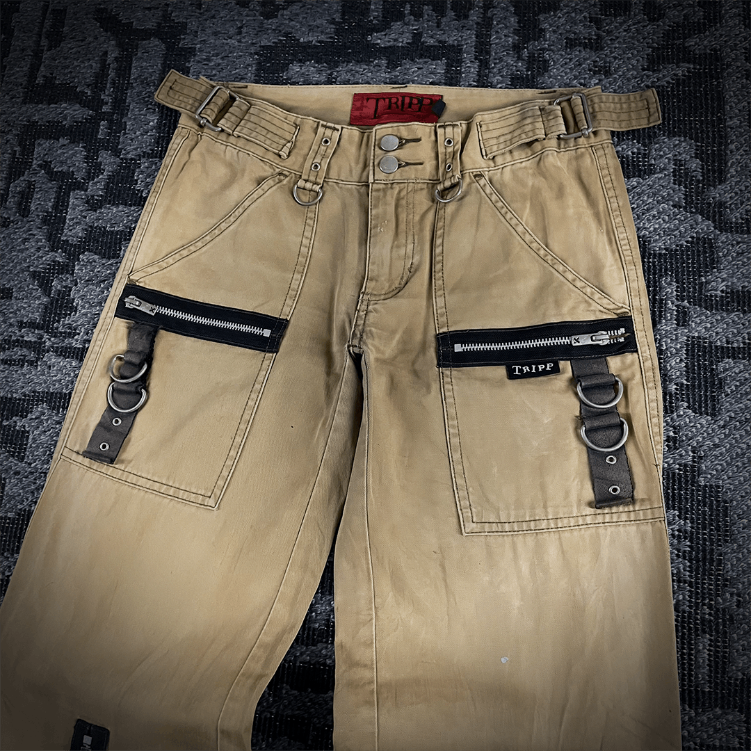 Tripp NYC Tripp NYC Multizip Flared Pants Size US 28 / EU 44 - 2 Thumbnail