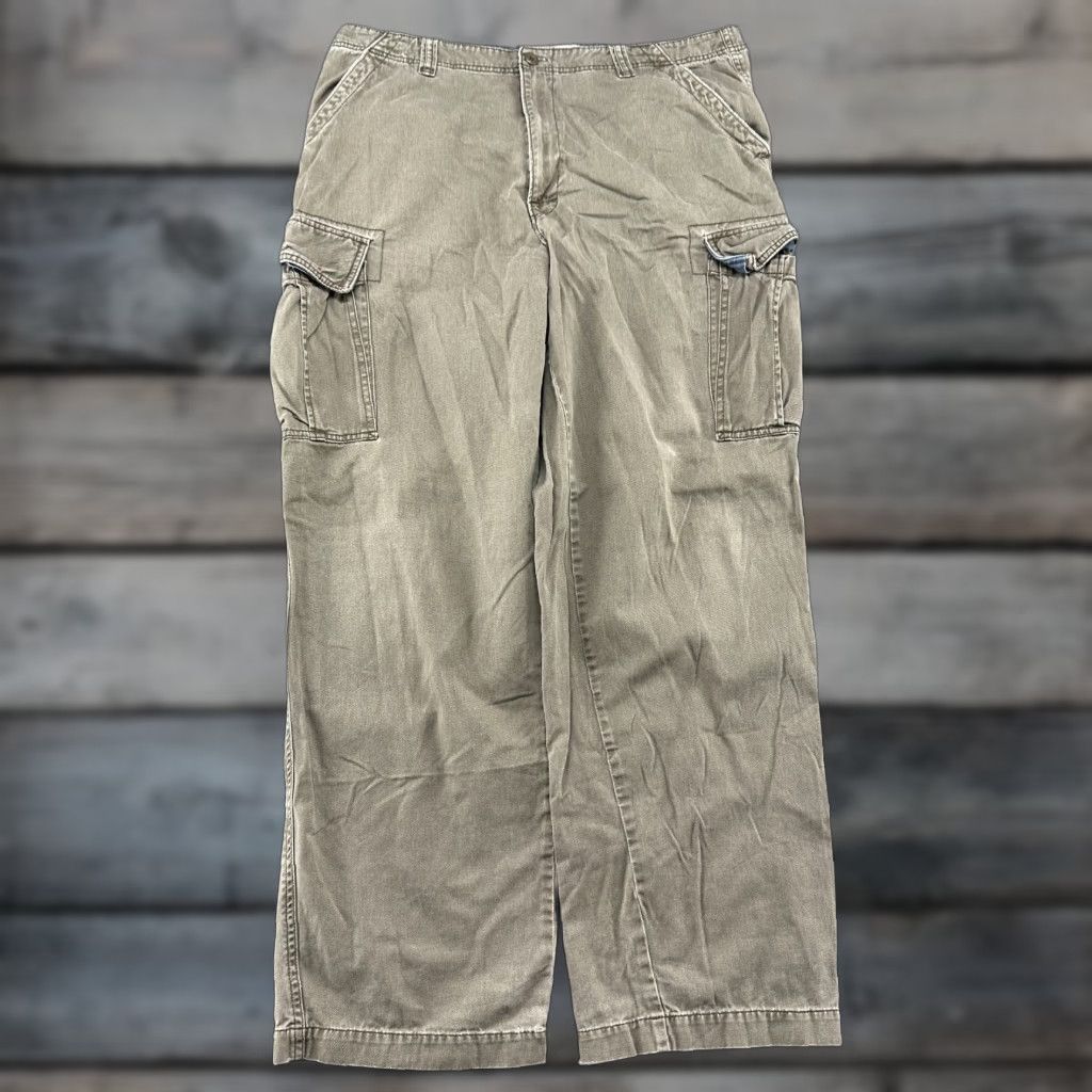Vintage VINTAGE Basic Concept Pants Mens 38x32 Brown Cargo Straight Baggy Workwear Y2K Size US 38 / EU 54 - 1 Thumbnail