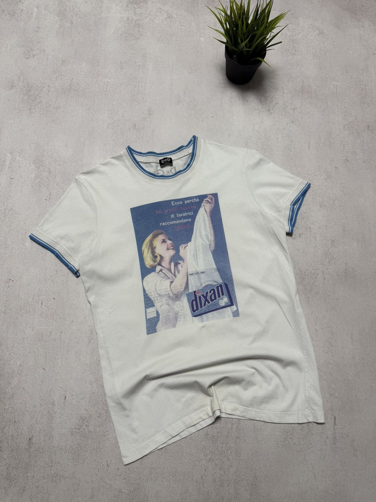 Dolce & Gabbana Vintage Dolce Gabbana Dixan T Shirt Tee Big Logo rare 90s Size US S / EU 44-46 / 1 - 1 Thumbnail