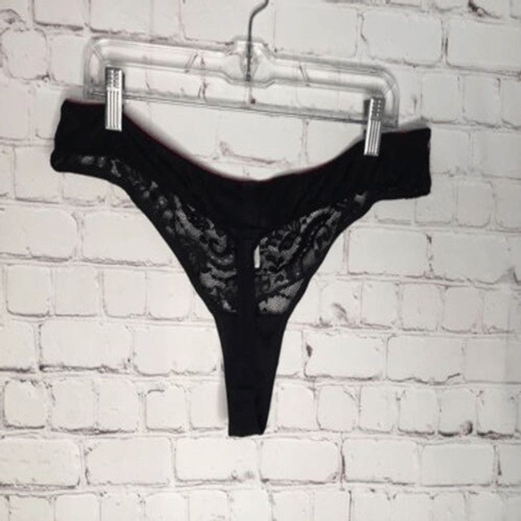 Other NWT Adore Me Lingerie Lace Mesh Risque String Pantie Women2X Size ONE SIZE - 4 Thumbnail