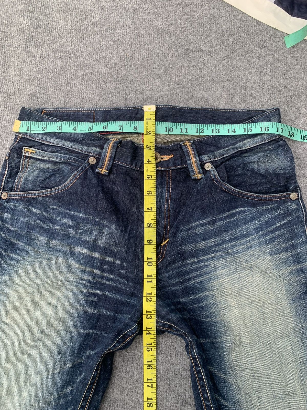 Edwin Edwin Buffalo head nice faded & rare for Japanese denim. Size US 34 / EU 50 - 8 Thumbnail