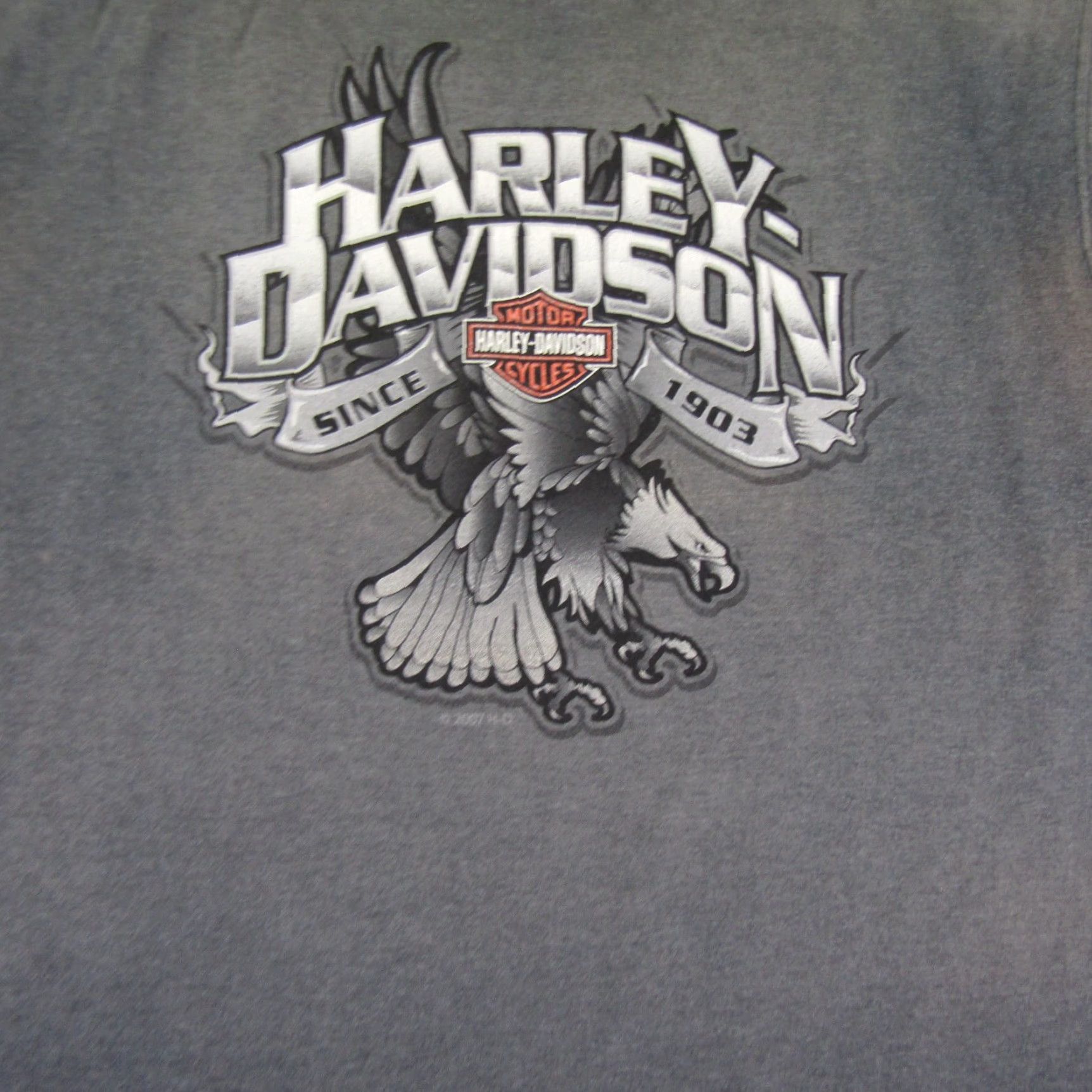 Harley Davidson VINTAGE Harley-Davidson Shirt Mens Large Gray Tank Top Motorcycles Eagle Bakersfield Size US L / EU 52-54 / 3 - 2 Thumbnail